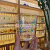 Copo de Vidro 3D Pintado à Mão Alta Boro Silicato Resistente ao Calor Copo de Café Copo de Chá Copo de Leite Presente Copo para Beber Água