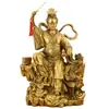 Adorno de Estatua de la Diosa Xuan Nu de los Nueve Cielos: Santa Madre de Pie en Plataforma de Pavo Real, Sosteniendo Espada, Estatua Sentada, Decoración de Hogar de Hada para Adoración