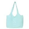 Bolso de Lona con Letras Estilo Coreano de Moda Bolso Tote Grande de Hombro Único Casual para el Trabajo de Mujer Otoño 2026 Nuevo