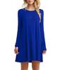 Falda Corta 2022 AliExpress Transfronteriza AliExpress Comercio Exterior Europeo y Americano Ropa de Mujer Costuras Manga Larga Vestido Suelto Ajustado