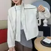 Chaqueta corta informal de cuello alto para mujer, nuevo modelo primavera y otoño 2026, corte holgado, versátil, chaqueta adelgazante