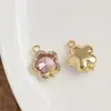 Nuevo Colgante de Aleación Microincrustado Accesorios para Joyería DIY Pulsera Collar Colgante de Joyería Estrella Luna Venta al por Mayor