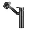 Venta al por mayor de fábrica lavabo de acero inoxidable grifo de gato de la suerte grifo universal giratorio de agua caliente y fría grifo transfronterizo