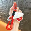 Llavero Creativo de Peluche de Comida, Colgante Pequeño para Mochilas de Niñas, Llavero de Coche para Parejas, Pequeño Regalo al por Mayor