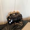 Bolso de diseño nicho popular con lentejuelas de este año 2024 nuevo bolso de mujer bandolera de cadena para combinar con todo bolso de hombro tipo concha