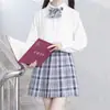 Camisa Básica Original JK Uniforme Genuíno Estilo Japonês Branco Leitoso com Gola Redonda Versátil Top de Verão para Estudante