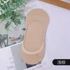 Calcetines de Algodón de Color Natural para Mujer, Nylon Plano, Borde Enrollado Cómodo, No Aprietan, Cosidos a Mano, Calcetines Suaves de Media Pantorrilla al por Mayor