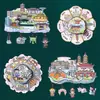 Huizhou Yangzhou Ningbo Shaoxing Qufu Relieve Metálico Atracción Giratoria de Hitos Imán para Refrigerador Recuerdo de Viaje Regalo