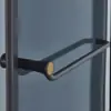 Mampara de Vidrio para Baño con Puertas de Apertura Hacia Adentro y Hacia Afuera en Forma de Diamante, Cabina de Ducha, Baño Integrado, Separación de Zona Seca y Húmeda, Pantalla de Ducha