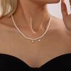 Sugar Love Zircon Pendant Light Luxo Moda Contas Clavícula Colar Aço Inoxidável Gargantilha Colar de Pescoço em estoque