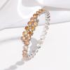 Pulsera de moda transfronteriza pulsera de joyería para mujer pulsera acero inoxidable con taladro hueco hebilla de acero titanio joyería simple coreana