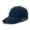 Boné de Baseball Vintage Desgastado Personalizado Street Fashion Boné Macio para Homens e Mulheres, Chapéu de Sol Estiloso e Versátil
