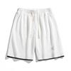 Recién Llegado Waffe Shorts para Hombre Falso Dos Piezas Holgados Casuales Shorts Verano Delgados Modernos Marca Pantalones de Baloncesto Transfronterizos Dos