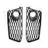 Adecuado para Audi A7 Rs7 Marco de Rejilla para Luz Antiniebla Rs6 Parachoques Marco de Pantalla para Luz Antiniebla Rejilla de Ventilación Decoración Negra