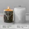 Jiahuimei Decorações de Natal Floco de Neve Vela Perfumada Cilíndrica Molde de Silicone