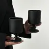 Copo de vidro de alta qualidade estilo europeu antigo de alto valor para café com leite, copo de água, copo para suco de frutas e bebidas