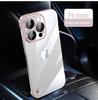 Adequado para Capa de Celular Ultrafina para iPhone 17 Sem Bordas Apple 16 Capa Dura Galvanizada 15Promax Capa Protetora Transparente