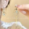 Pendientes de Pedrería Exagerada Super Brillantes de Lujo Ligero para Graduación y Noche, Pendientes de Botón Elegantes y Geniales, Pendientes de Diosa