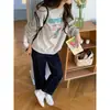 3º Manhã Outono Novo Estilo Coreano Cintura Alta Emagrecedor Perna Reta Jeans para Mulheres Baixas ZY4424