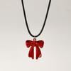 Set de Collar y Pulsera de Cuentas Redondas Rojas, Cadena para Clavícula Dorada de Lujo Ligero Vintage con Separadores de Perlas, Joyería Femenina Transfronteriza