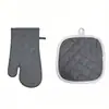 Guantes resistentes al calor para horno microondas doméstico, guantes protectores de alta temperatura para horno y vaporera de cocina, tapetes antiquemaduras para hornear
