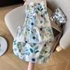 Falda Floral para Mujer Verano 2025 Nuevo Sentido del Diseño Cubriendo Falda de Pastel de Vuelo Grande Moda Falda Paraguas Línea A