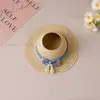 Conjunto de Roupas para Boneca com Chapéu de Palha e Saia para Bonecas de Algodão de 13-18cm, Incluindo Vestido com Suspensório, Roupas para Boneca, Acessórios e Roupas de Reposição