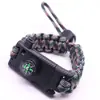 Pulsera de Cuerda de Paraguas Cuchillo Fuego al Aire Libre Cuerda de Mano Camping Supervivencia Aventura al Aire Libre Pulsera de Emergencia