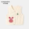 Chaleco cárdigan para niña Kaka Panda Conjunto de otoño Chaleco para bebé Primavera y Otoño Top para niños Chaleco para niño pequeño Chaleco para bebé