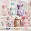 Botella de Agua Térmica de Gran Capacidad Sanrio Hello Kitty para Mujer, Linda y Elegante, Acero Inoxidable 316, con Asa, Botella de Agua para Niños, Moderna