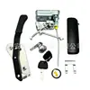 Conjunto de Cerradura de Puerta de Cabina Kobelco SK60/120/200-3, Manija Exterior, Manija Interior, Cilindro de Cerradura, Bloque de Cerradura, Piezas de Excavadora