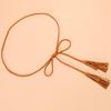 Nuevo estilo coreano versátil dulce anudado delgado cinturón moda femenina cinturón personalizado Su cadena para cintura de falda decorativa mujeres