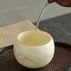 Xícara de Chá Paisagem Pintura a Tinta Forno Ru Bege, Xícara Pessoal do Mestre, Xícara para Beber Chá, Recipiente de Chá, Presente de Feriado para Funcionários