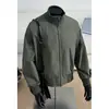 Jaqueta Piloto Masculina Primavera/Outono Silhueta Americana Corta Corta-vento Cleanfit Gola Alta Casual Baseball