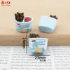 Salsa de Chocolate Galletas de Dedo Juguete de Comida Aceite Goteando Pegamento de Crema DIY Manualidades de Resina Funda de Teléfono Colgante Adorno
