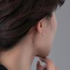 Aretes de Anillo de Acero de Titanio Médico para Mujer Hebilla de Oreja de Aleación de Titanio Agujeros en las Orejas Hombres Dormir Sin Molestias Clavo de Cartílago Auricular Joyería para Orejas