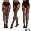 Medias de tirantes con entrepierna abierta para comercio exterior en stock, Medias de tirantes de una sola pieza, Medias de red para mujer, Bodystocking de red sexy