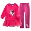Meninas estilo ocidental duas peças infantis coreano estilo terno vestido de bebê calças moda roupas infantis meninas primavera e outono novo