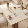 Toalha de Mesa à Prova de Óleo, Impermeável, Sem Lavagem, Anti-Escaldante, Vidro Macio PVC, Jogo Americano para Mesa de Jantar, Luxo Leve, Sensação de Alta Qualidade, Jogo Americano para Mesa de Centro de Sala de Estar, Toalha de Mesa