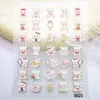 Pegatinas para Uñas Serie Oso Lazo Versátil en Relieve 5D Pegatinas para Uñas Oso Lindo Manzana Verde Funda para Teléfono Ccd