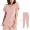 Novo elástico de secagem rápida roupas de trabalho médico dentista oral sala de cirurgia roupas cirúrgicas finas roupas de lavagem das mãos comércio exterior