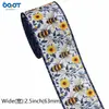 Festival de las Abejas Cinta para Ramo Envoltura de Regalo Guirnalda de Cinta Lazo Grande Decoración de Ambiente de Granja Cinta Fina de Lino