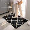 Tapete de Piso de Cachemira de Imitación Simple TEMU Amazon Transfronterizo Lujo Ligero Antideslizante Tapete para Puerta de Entrada Hogar Tapete para Baño