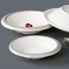 Plato de vajilla Xiangyuanmei, plato de restaurante comercial, plato de restaurante, plato hondo de porcelana de imitación, plato de sopa de plástico, plato de cena, plato de melamina