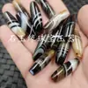 Cuentas de ágata de seda de 10*30 mm cuentas de jade cuentas de ágata marrón joyería lezi lulutong