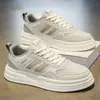 Suela Gruesa Malla Transpirable Juvenil Casual Zapatos de Tabla Verano 2026 Nuevo Estilo Estudiante Deportivos Zapatos Blancos para Hombre