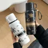 Nueva Taza Térmica Flor de Gardenia Acero Inoxidable 316 Taza de Agua para Niñas, Gran Capacidad, Alto Valor Estético, Lujo Ligero, Taza con Sensación de Alta Gama