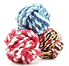 Brinquedo para Pet Corda de Algodão Nó Trançado Corda Limpeza dos Dentes Brinquedo para Cachorro Treino de Mastigação Interativo Corda com Nó Molar Brinquedo para Pet