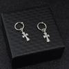Accesorios Aretes, Mismo Estilo que los Aretes de Cruz a Prueba de Balas del Miembro de Bts Park Jimin, Tiktok, Kuaishou, Amazon Pinzas para Orejas al por Mayor