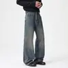 Jeans para hombre 2026 modelo nuevo otoño e invierno, corte ligeramente acampanado, sin elasticidad, básicos, sencillos, modernos, versátiles, azul vintage